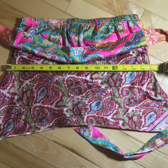 Alice & Trixie Strapless Silk Tube Top with Sash XS - Picture 10 of 13